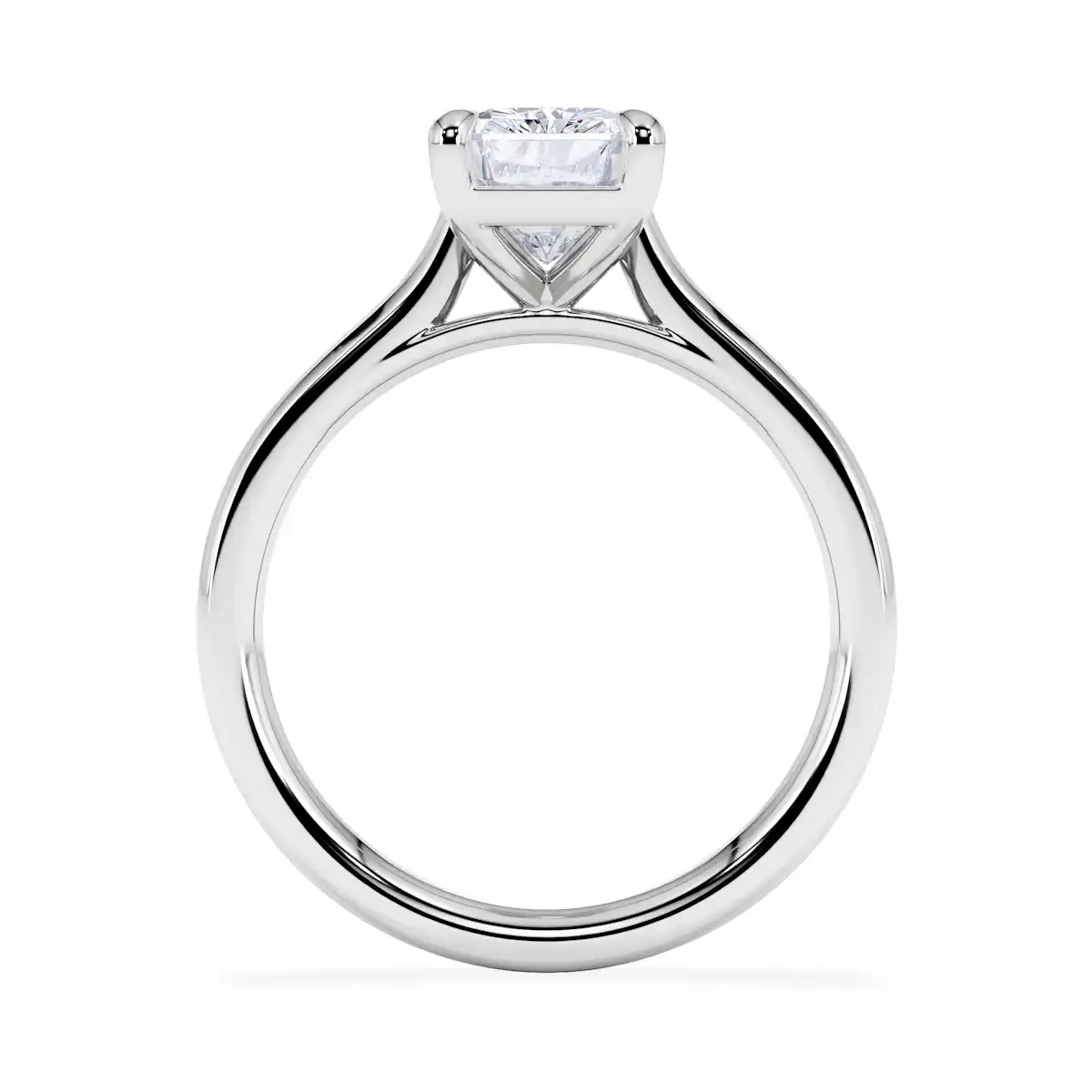 Amora Radiant 2.00ct Lab Diamond Engagement Ring F/VS1 Set in 18K White Gold