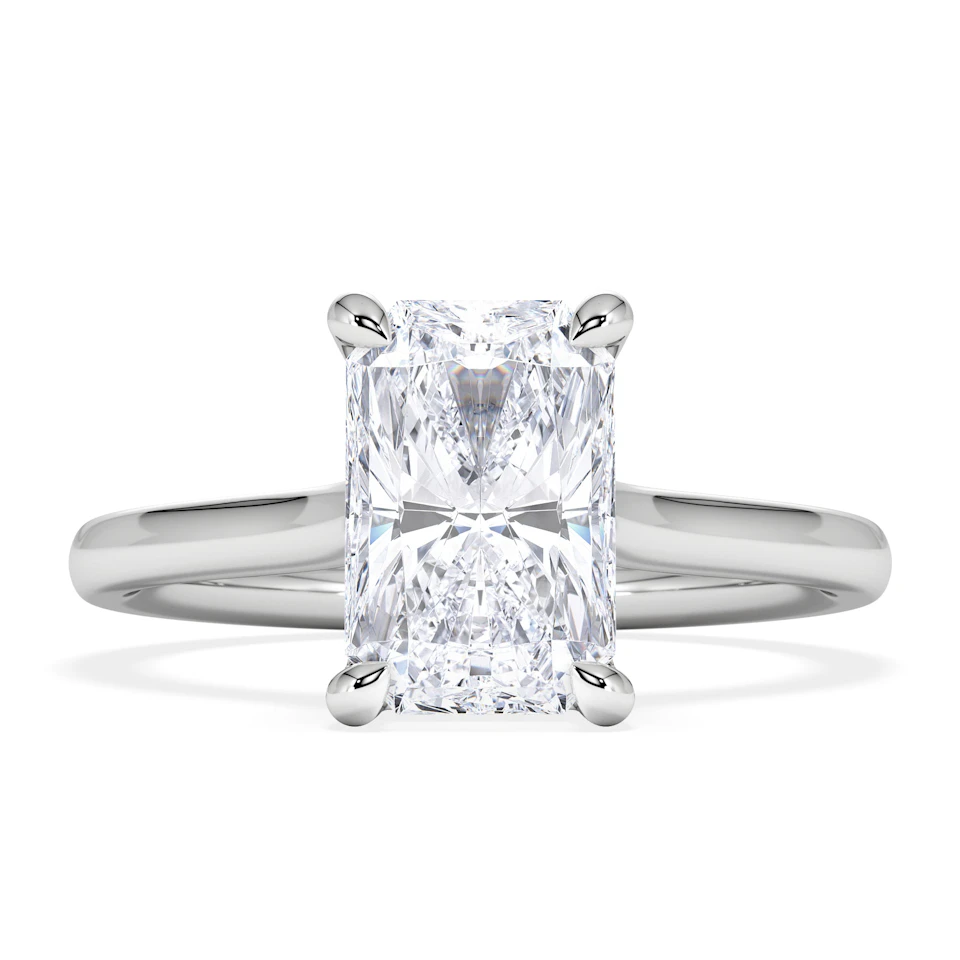 Amora Radiant 2.00ct Lab Diamond Engagement Ring F/VS1 Set in Platinum