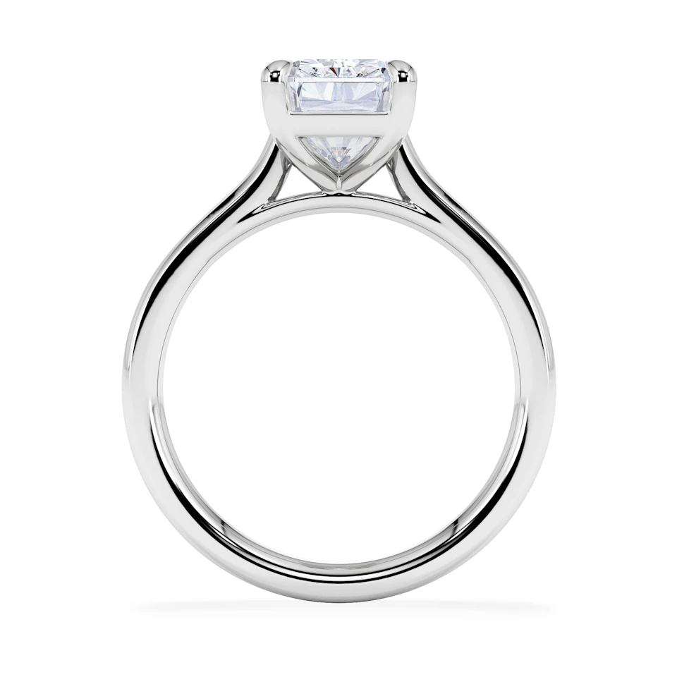 Amora Radiant 3.00ct Lab Diamond Engagement Ring G/VS1 Set in 18K White Gold