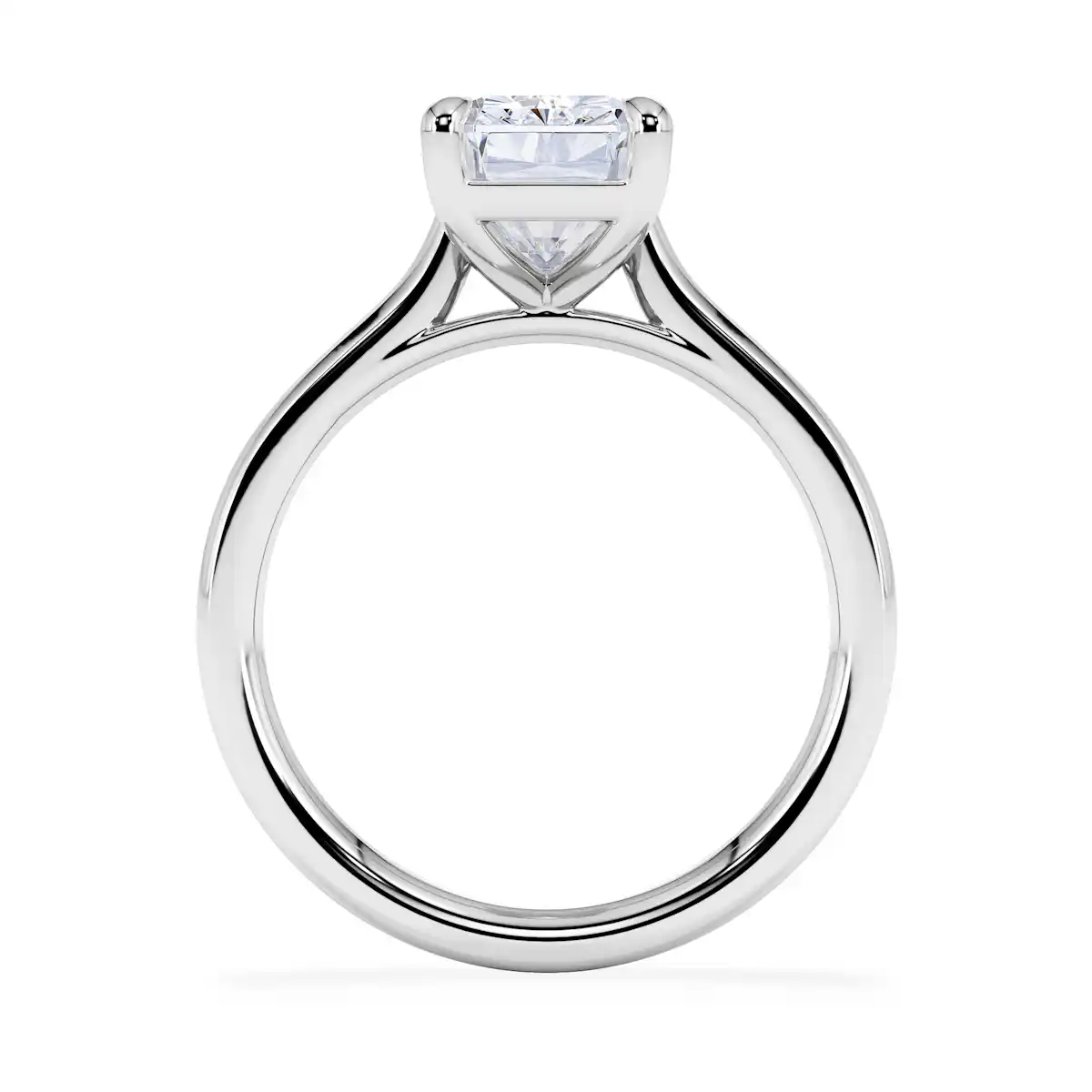 Amora Radiant 3.00ct Lab Diamond Engagement Ring G/VS1 Set in 18K White Gold