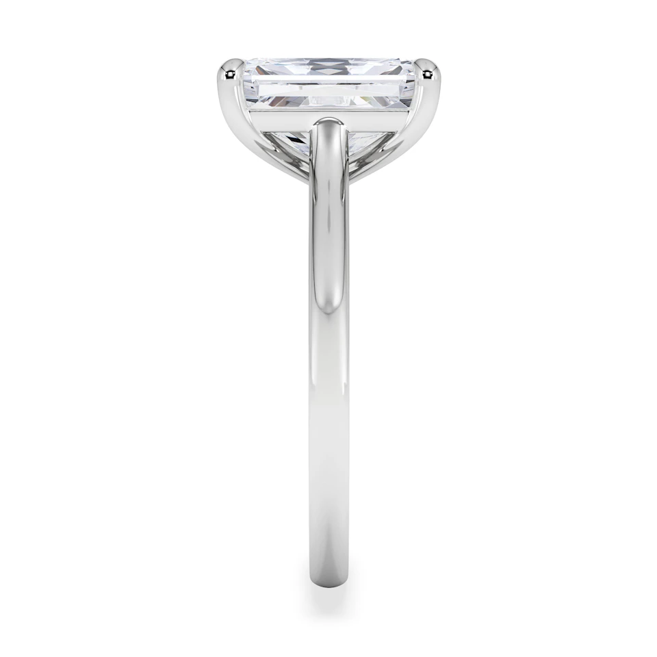 Amora Radiant 3.00ct Lab Diamond Engagement Ring G/VS1 Set in 18K White Gold