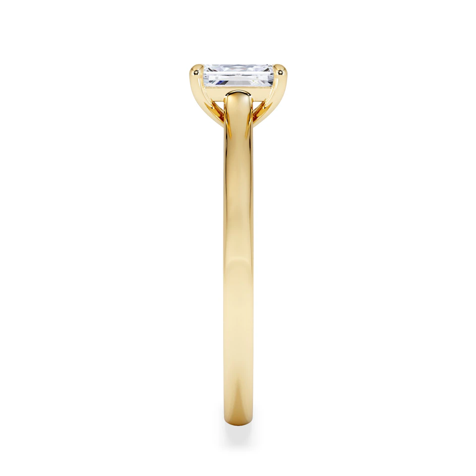 Amora Radiant 0.50ct Lab Diamond Engagement Ring F/VS1 Set in 18K Gold