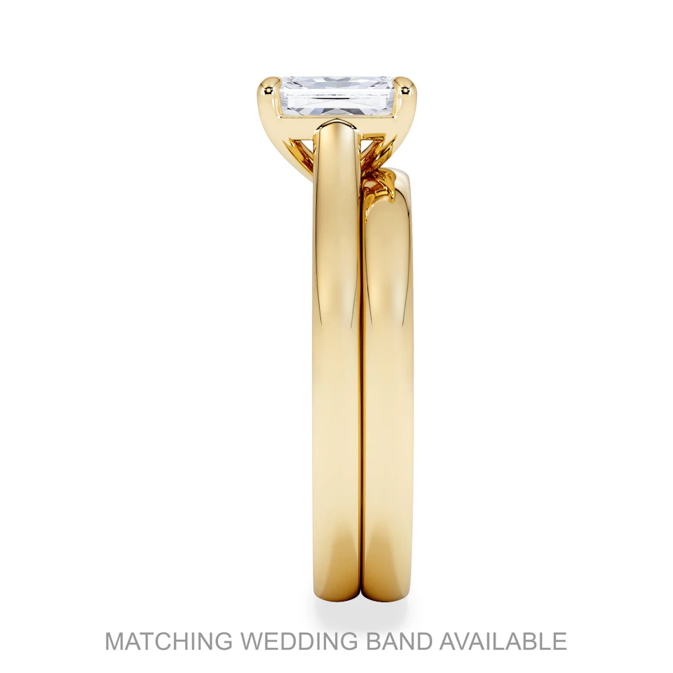 Amora Radiant 2.00ct Hidden Halo Lab Diamond Engagement Ring F/VS1 Set in 18K Gold