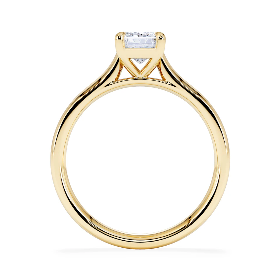 Amora Radiant 1.00ct Lab Diamond Engagement Ring F/VS1 Set in 18K Gold
