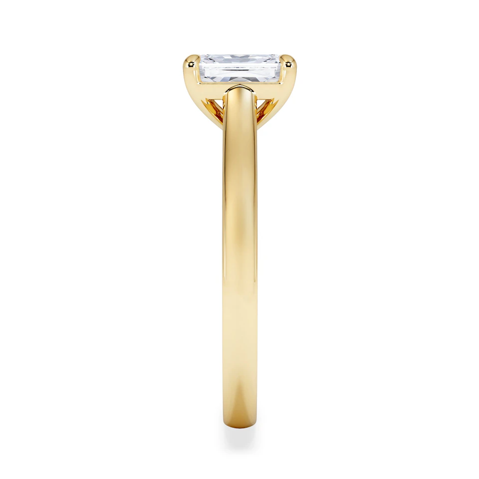 Amora Radiant 1.00ct Lab Diamond Engagement Ring F/VS1 Set in 18K Gold