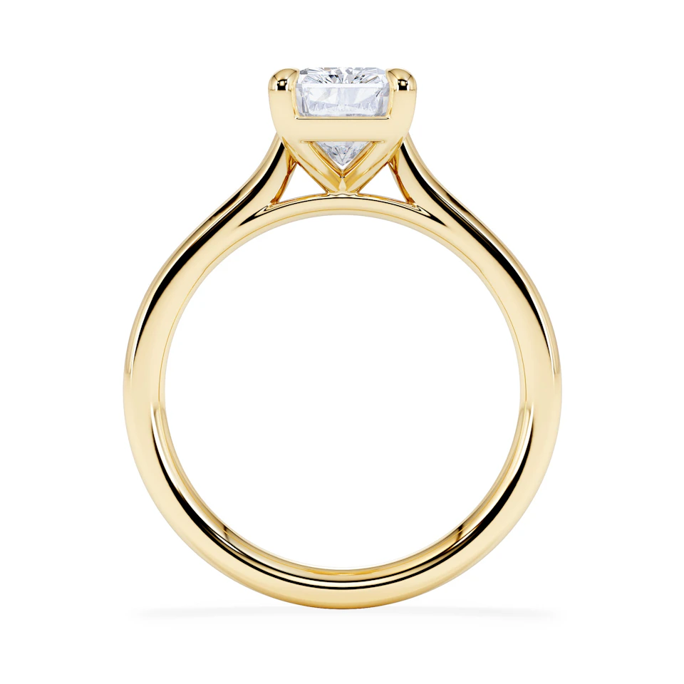 Amora Radiant 2.00ct Hidden Halo Lab Diamond Engagement Ring F/VS1 Set in 18K Gold