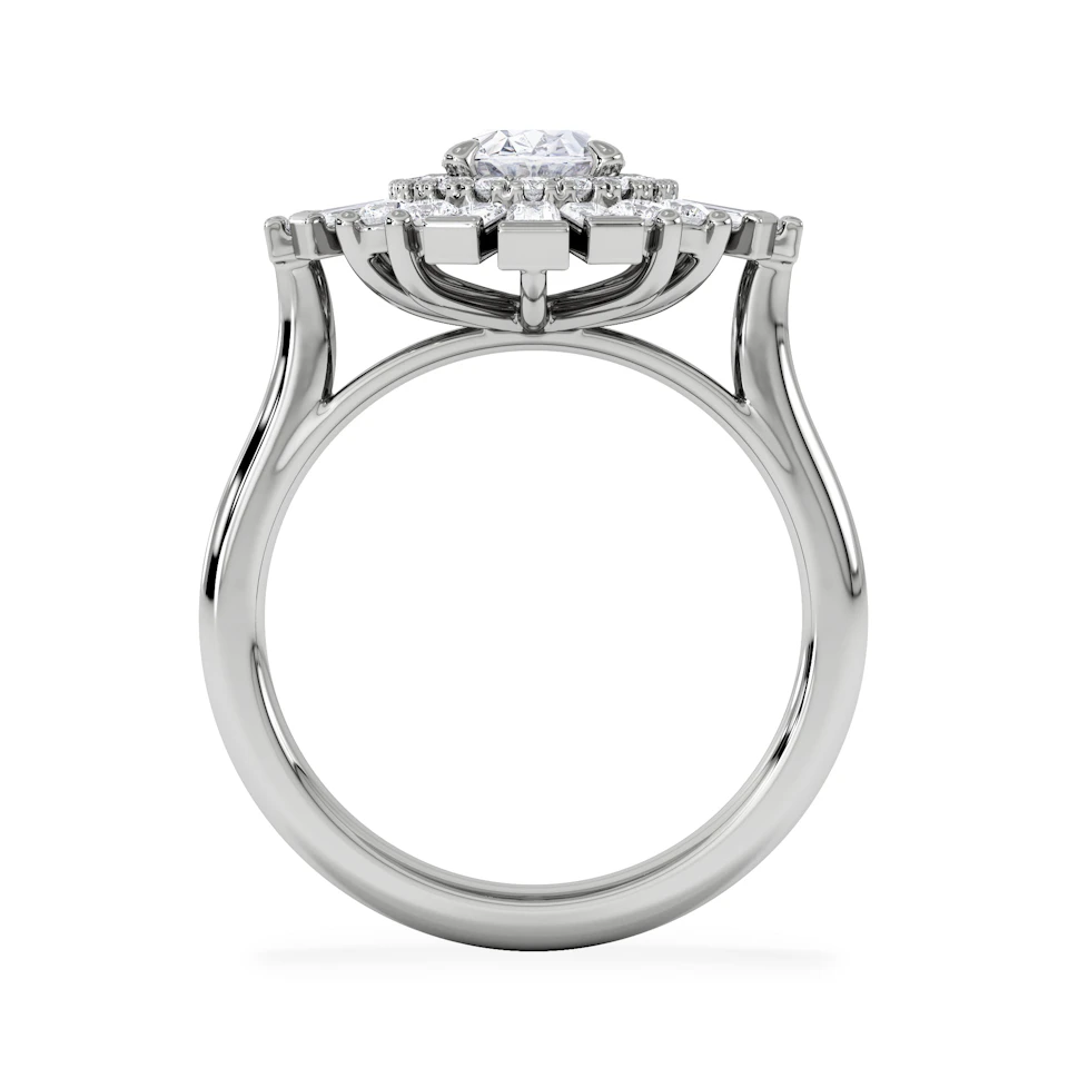 The Radiance Lab Diamond Ring 2.00ct H/SI Set in 9K White Gold