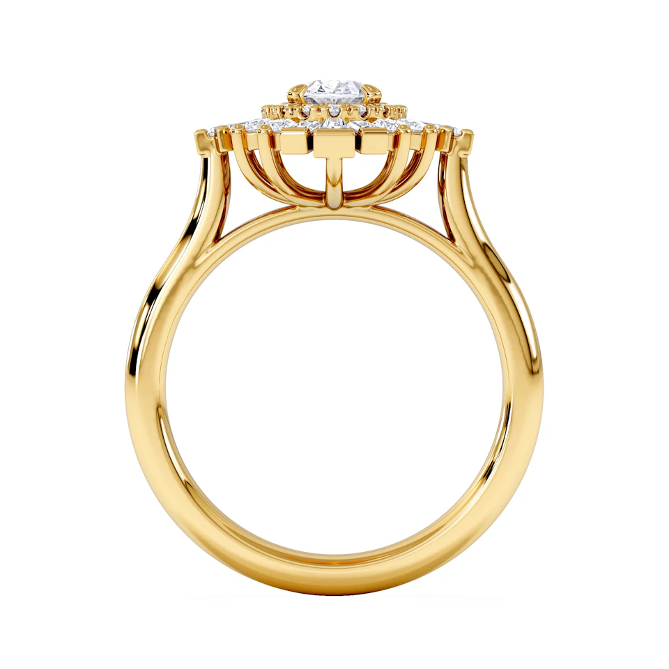 The Radiance Lab Diamond Ring 1.08ct H/SI Set in 9K Gold
