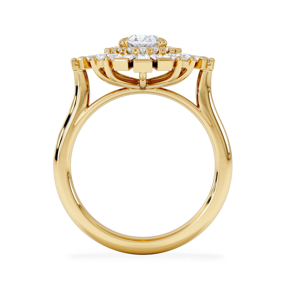 The Radiance Lab Diamond Ring 2.00ct H/SI SetI in 9K Gold