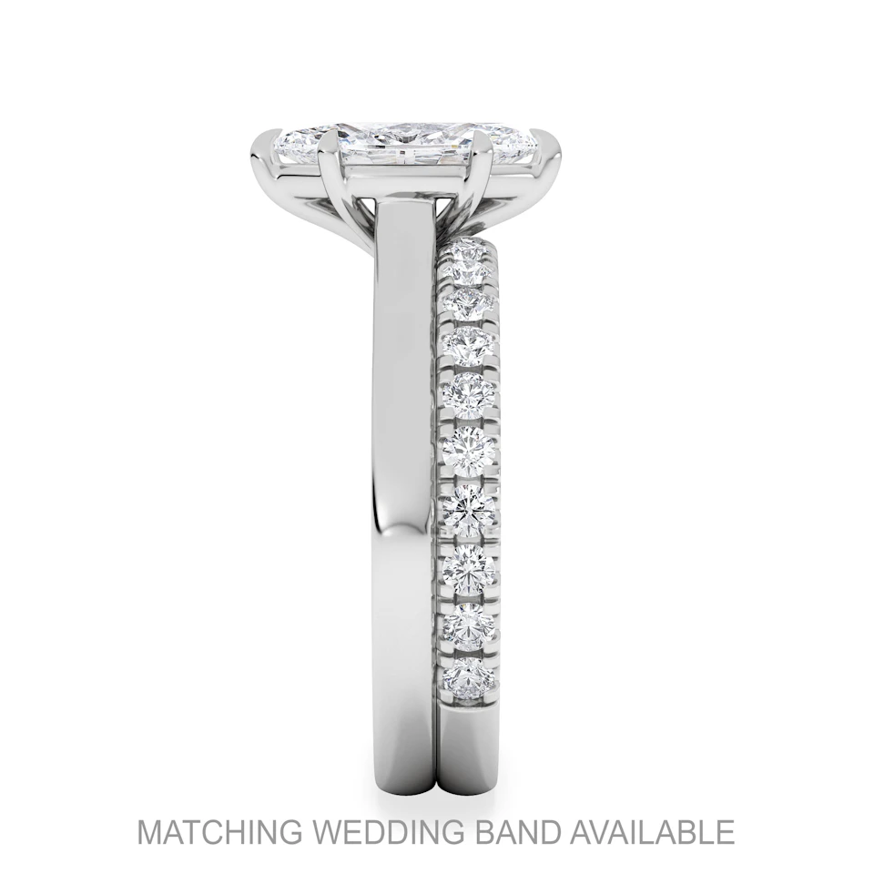 Amora Marquise 1.00ct Lab Diamond Engagement Ring F/VS Set in Platinum
