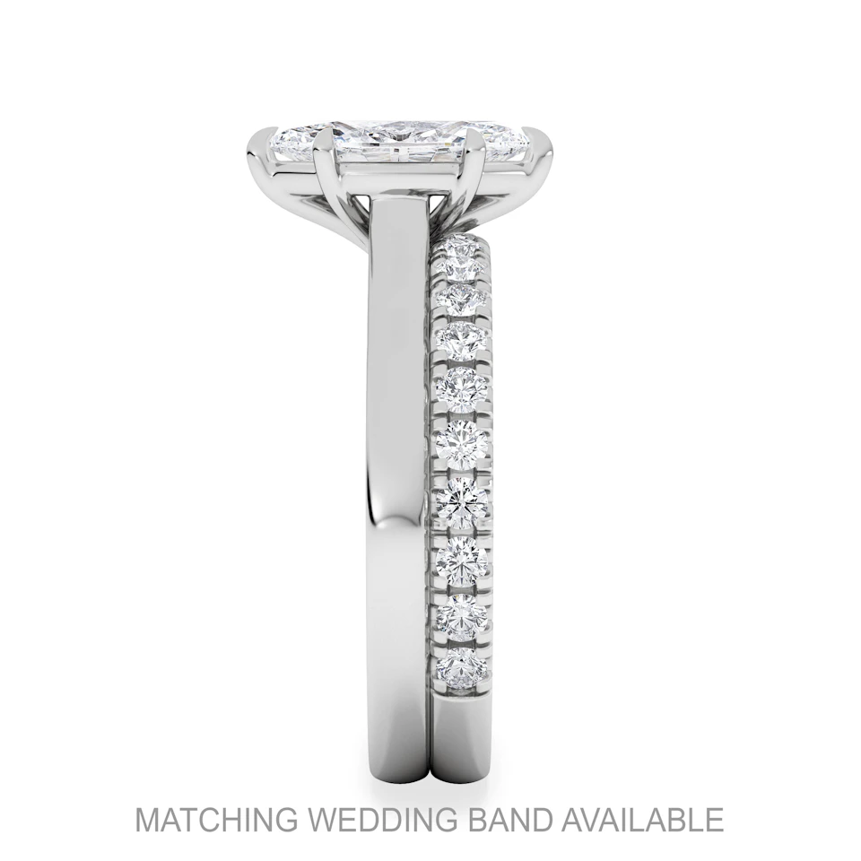 Amora Marquise 1.00ct Lab Diamond Engagement Ring F/VS Set in 18K White Gold