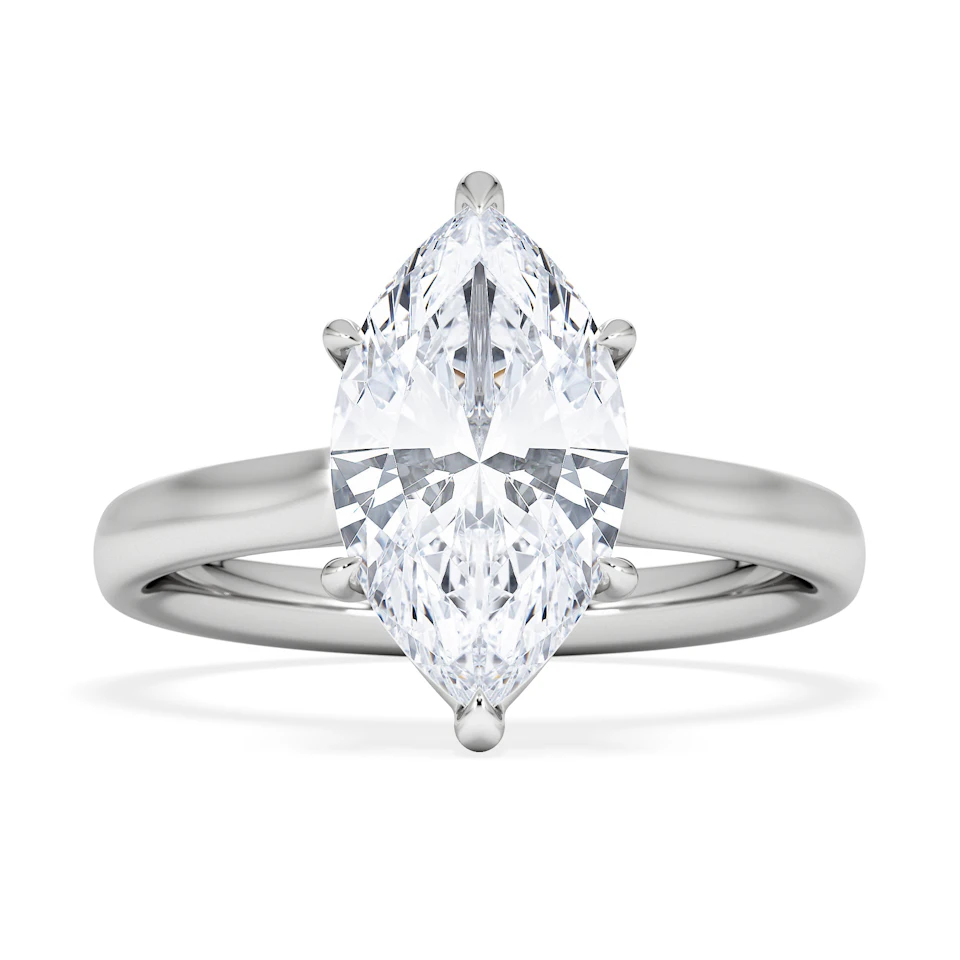Amora Marquise 2.00ct Lab Diamond Engagement Ring F/VS Set in Platinum