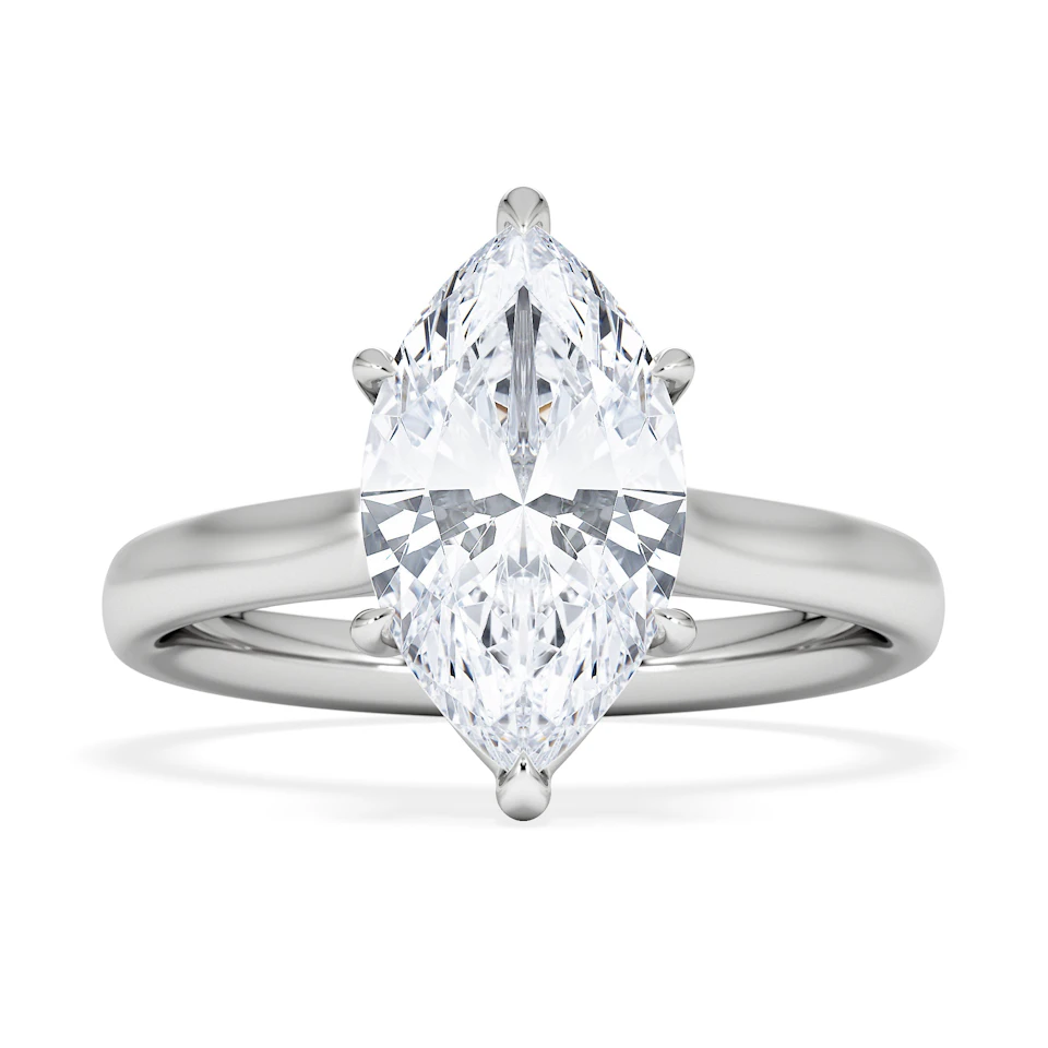 Amora Marquise 2.00ct Lab Diamond Engagement Ring F/VS Set in 18K White Gold