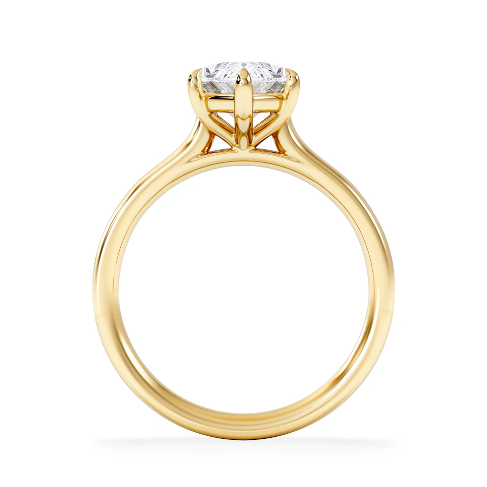 Amora Marquise 2.00ct Lab Diamond Engagement Ring F/VS Set in 18K Gold