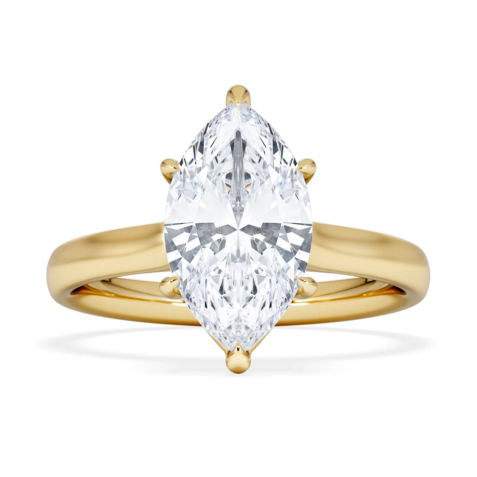 Amora Marquise 2.00ct Lab Diamond Engagement Ring F/VS Set in 18K Gold