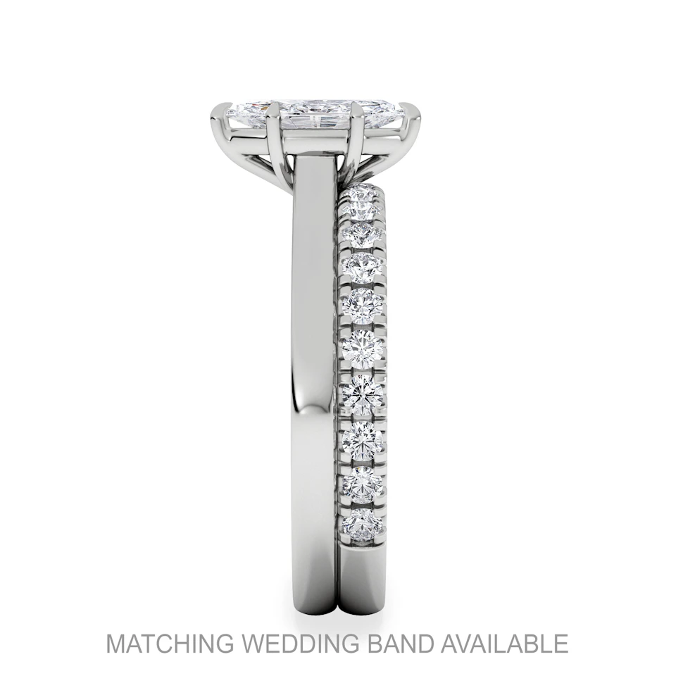 Amora Marquise 0.50ct Lab Diamond Engagement Ring F/VS Set in 18K White Gold