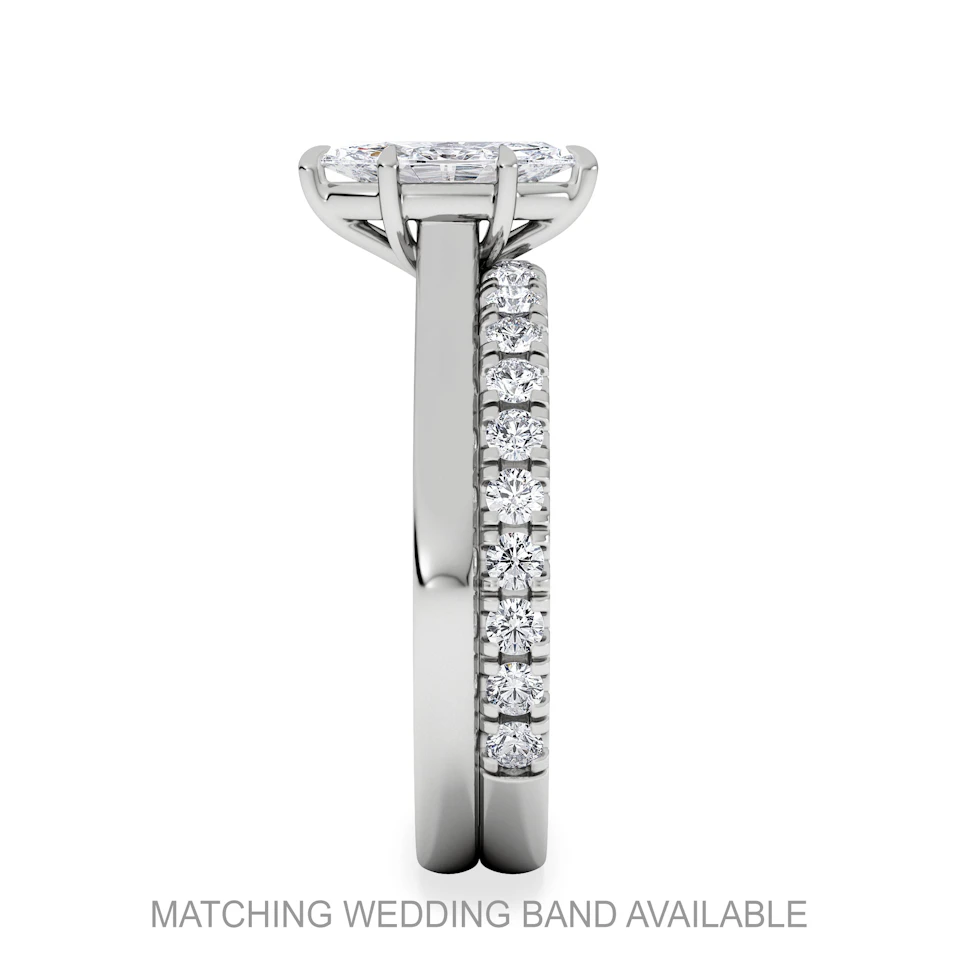 Amora Marquise 0.50ct Lab Diamond Engagement Ring F/VS Set in Platinum