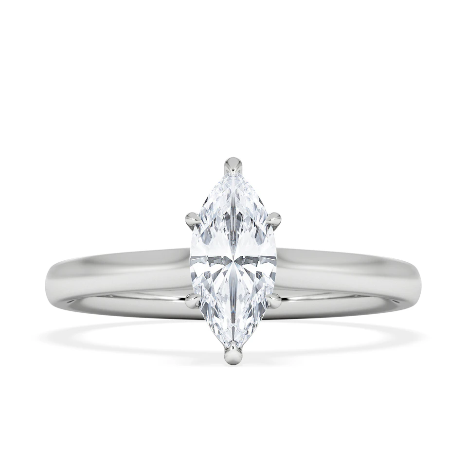 Amora Marquise 0.50ct Lab Diamond Engagement Ring F/VS Set in Platinum