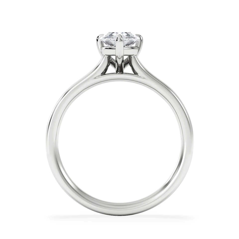 Amora Pear 1.00ct Lab Diamond Engagement Ring F/VS Set in Platinum