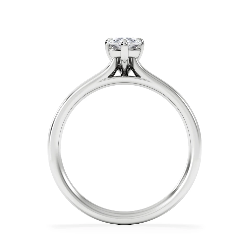 Amora Pear 0.50ct Lab Diamond Engagement Ring F/VS Set in Platinum