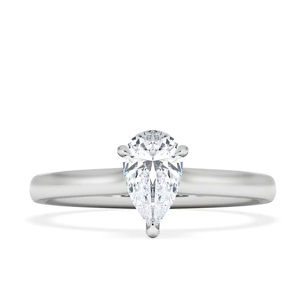Amora Pear 0.50ct Lab Diamond Engagement Ring F/VS Set in 18K White Gold