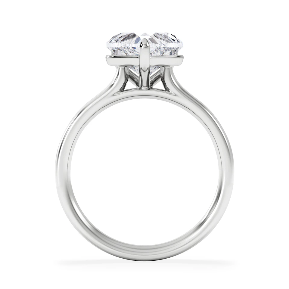 Amora Heart 2.00ct Lab Diamond Engagement Ring F/VS Set in 18K White Gold