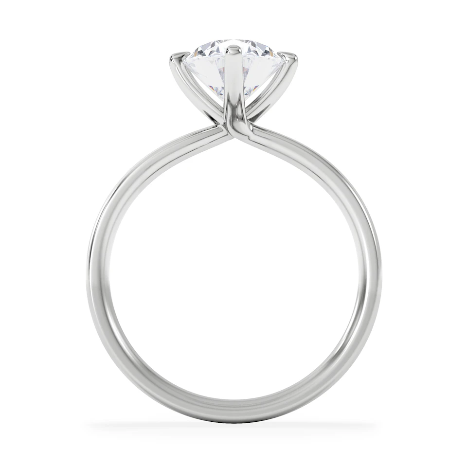 Origin Twist 2.00ct Oval Cut Lab Diamond Solitaire Engagement Ring in Platinum