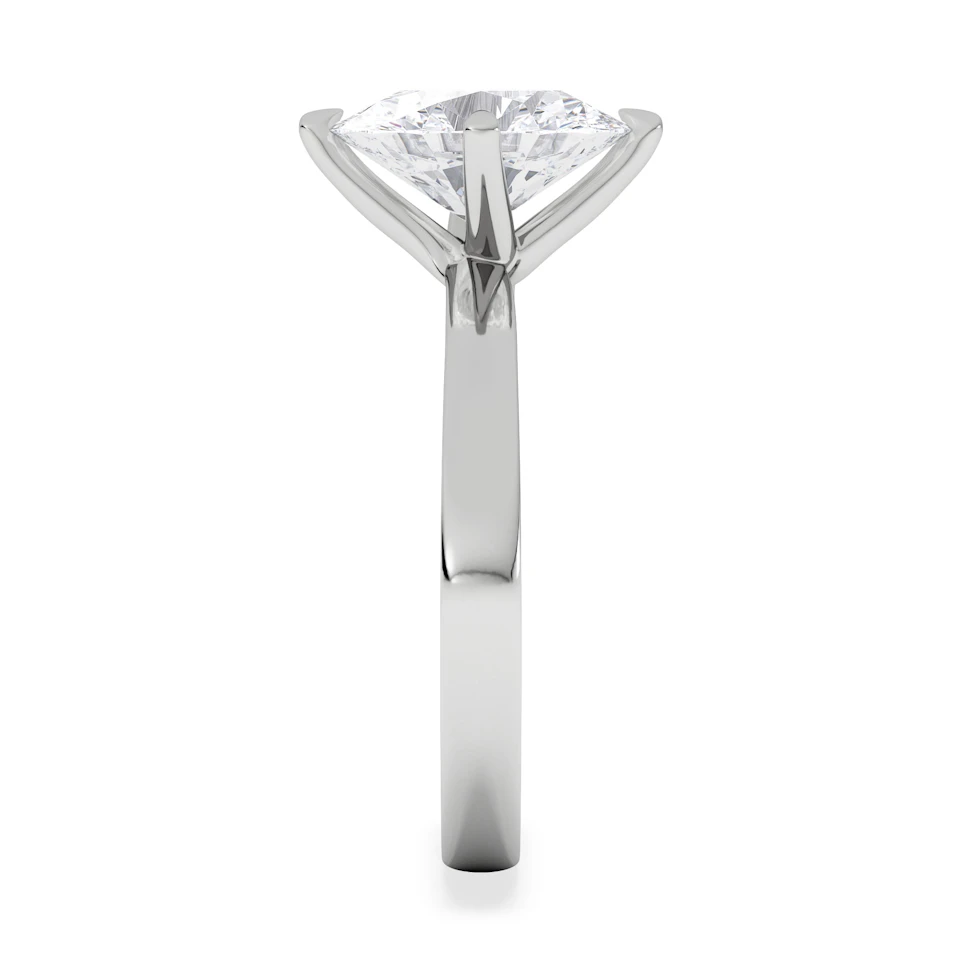 Origin Twist 2.00ct Oval Cut Lab Diamond Solitaire Engagement Ring in Platinum