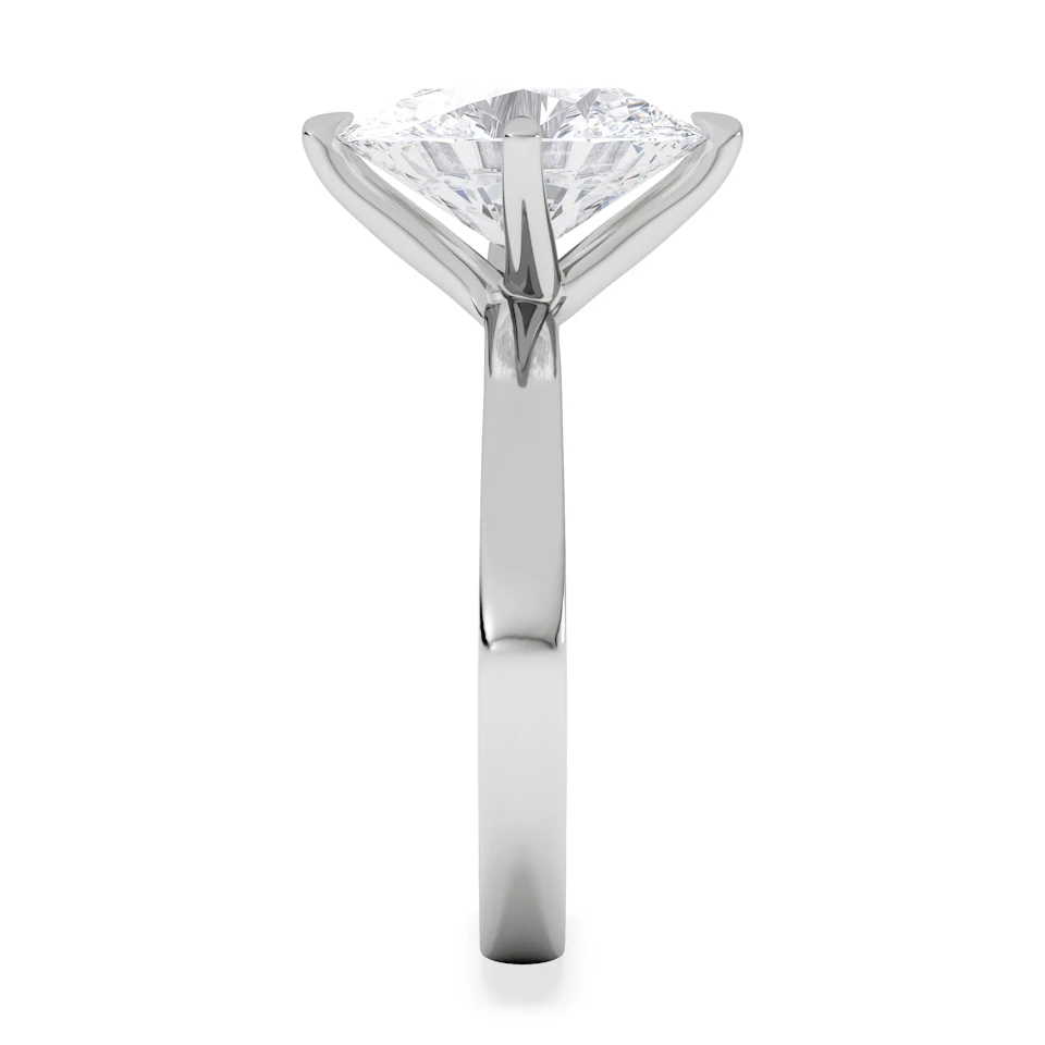 Origin Twist 3.00ct Oval Cut Lab Diamond Solitaire Engagement Ring in Platinum
