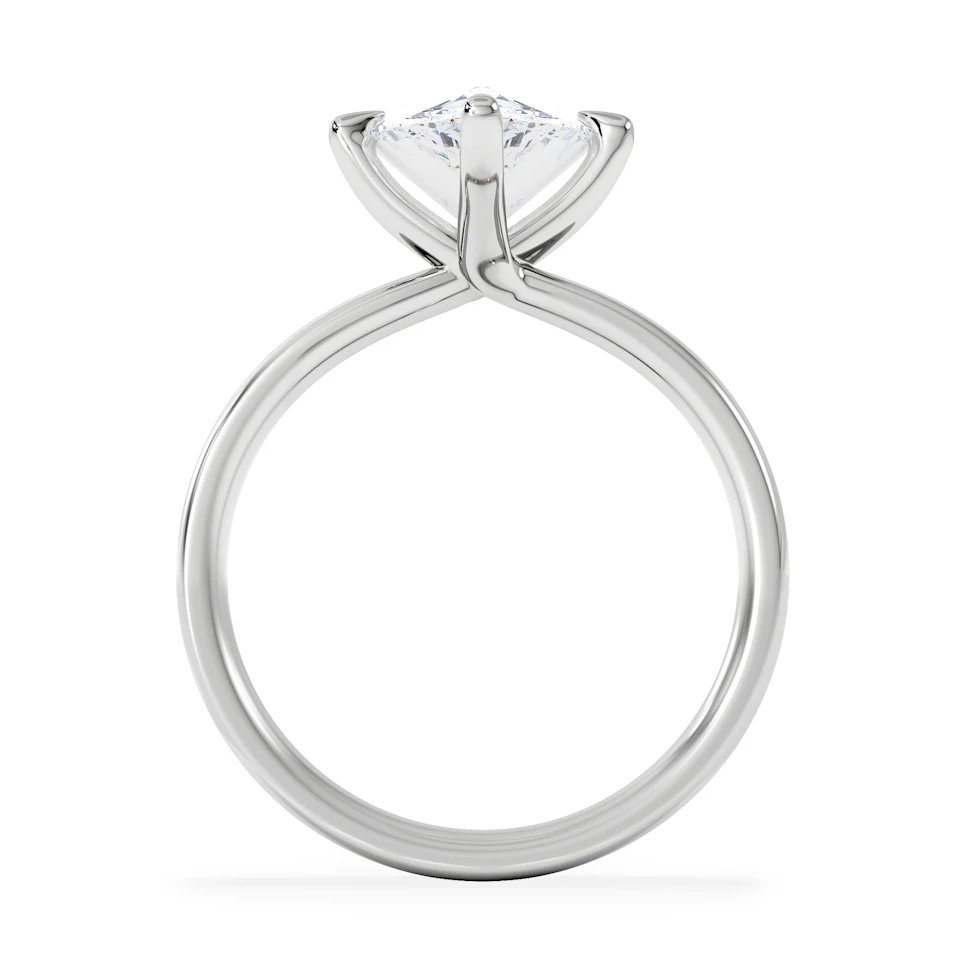Origin Twist 3.00ct Pear Cut Lab Diamond Solitaire Engagement Ring in Platinum