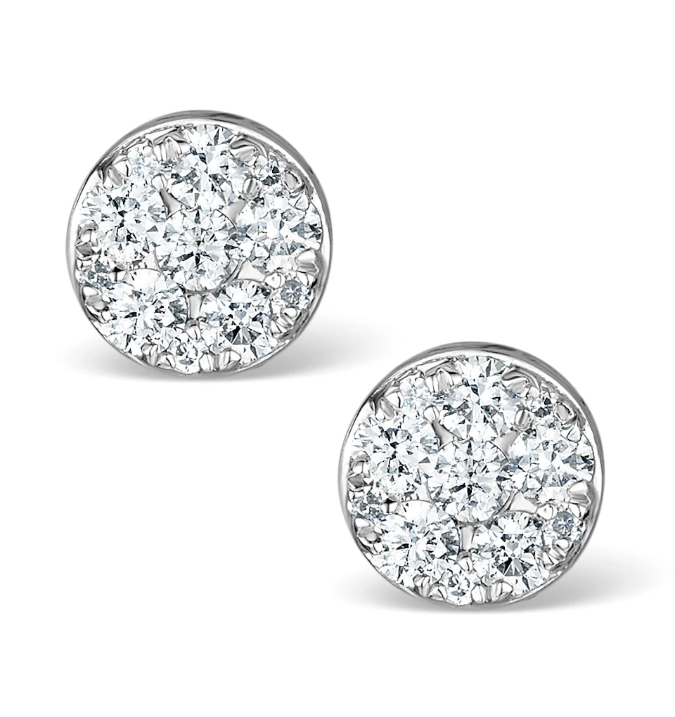 Athena Diamond Drop Earrings Multi Wear 1ct in 18K White Gold - P3493