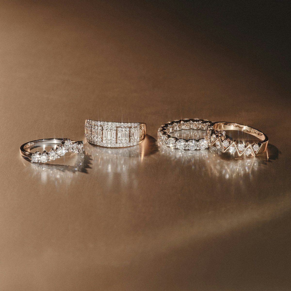 Chloe Lab Diamond Eternity Ring Platinum Claw Set 1.00ct G/Vs