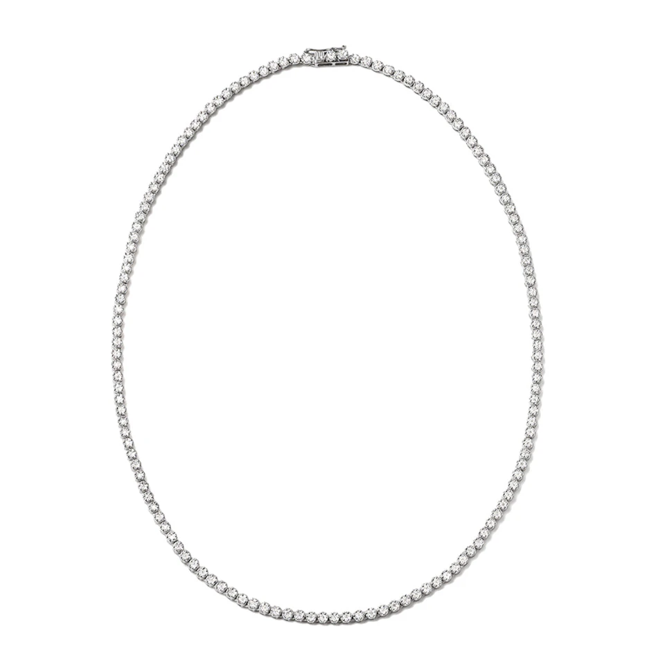 18KW Diamond Cluster Necklace 3.00ct H/Si