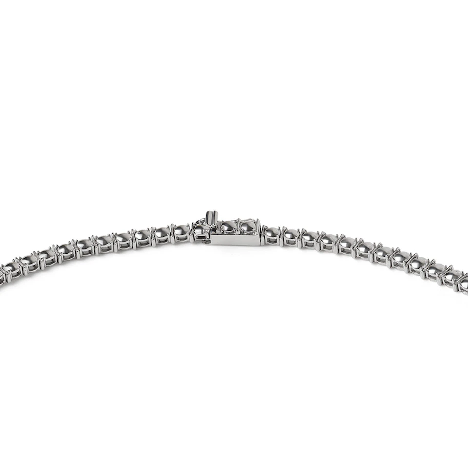 10.00ct Lab Diamond Drop Tennis Necklace in 9K White Gold H/SI