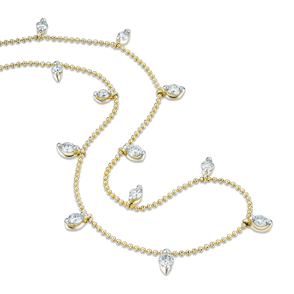 Vivara Lab Diamond Necklace 1.00ct H/SI in 9K Yellow Gold