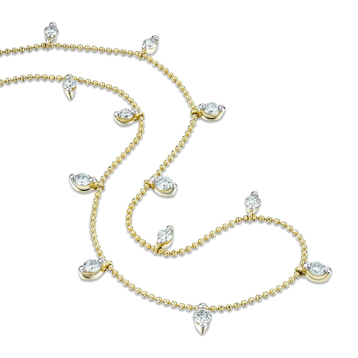 Vivara Lab Diamond Necklace 1.00ct H/SI in 9K Yellow Gold