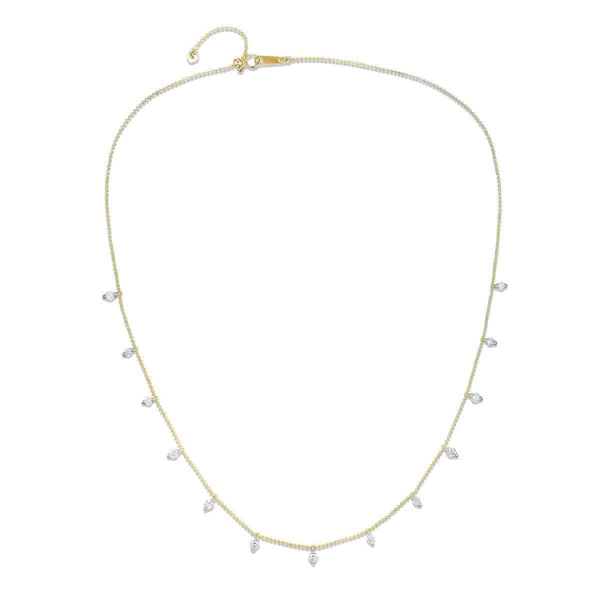Vivara Lab Diamond Necklace 1.00ct H/SI in 9K Yellow Gold