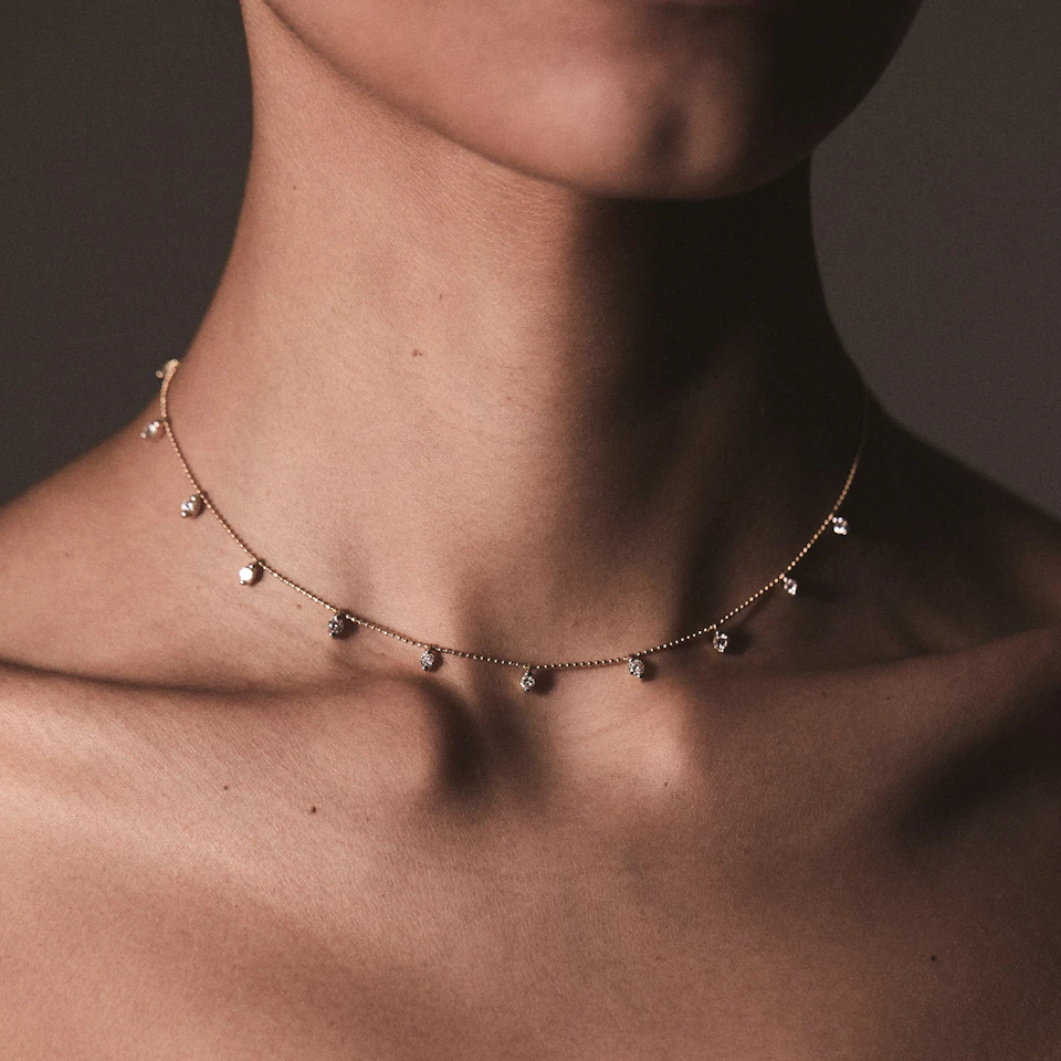 Vivara Lab Diamond Necklace 1.00ct H/SI in 9K Yellow Gold
