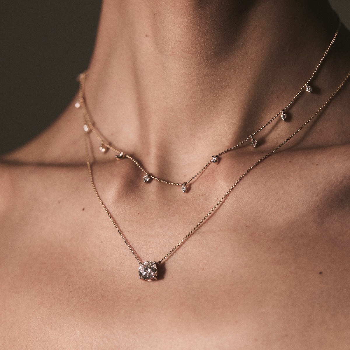 Vivara Lab Diamond Necklace 1.00ct H/SI in 9K Yellow Gold