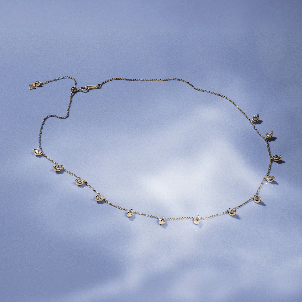 Vivara Lab Diamond Necklace 1.00ct H/SI in 9K Yellow Gold