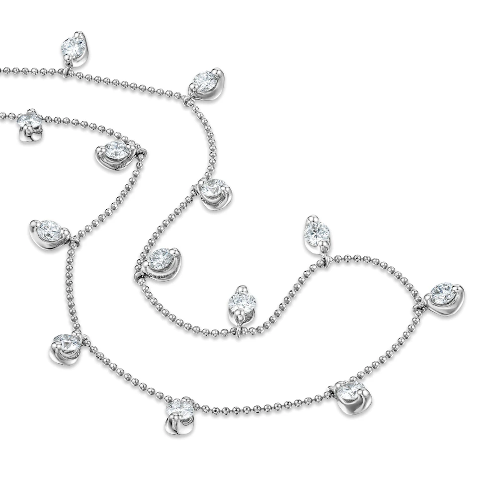 Vivara Lab Diamond Necklace 1.00ct H/SI in 9K White Gold