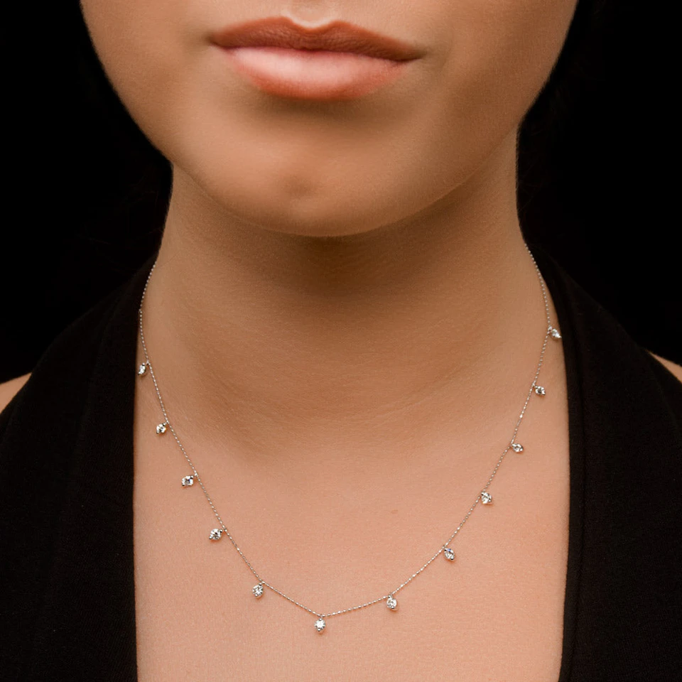 Vivara Collection 0.50ct Diamond and 18K White Gold Necklace