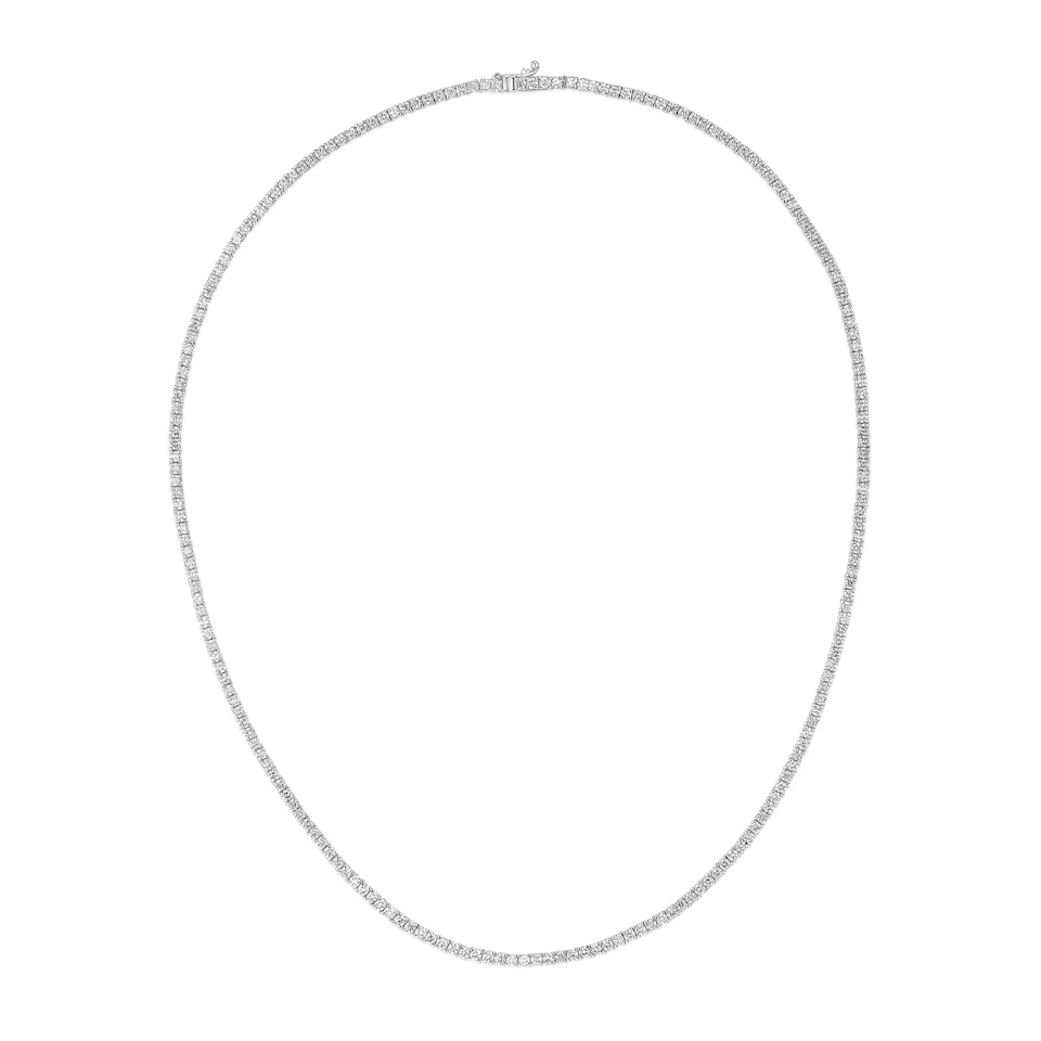 6.00ct Lab Diamond Tennis Necklace in 9K White Gold F/VS