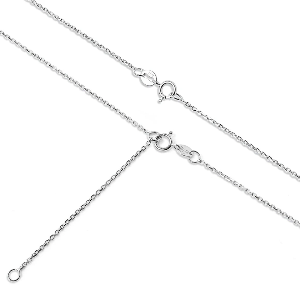 Lumia Lab Diamond Halo Necklace 0.40ct F/VS in 9K White Gold