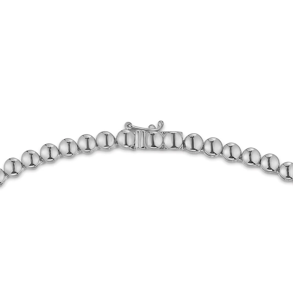 15.00ct Lab Diamond Tennis Necklace 3/4 Set in 9K White Gold F/VS