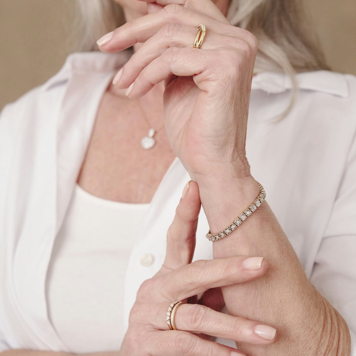 Lab Diamond Half Eternity Wave Ring 0.05ct in 18K Gold Vermeil