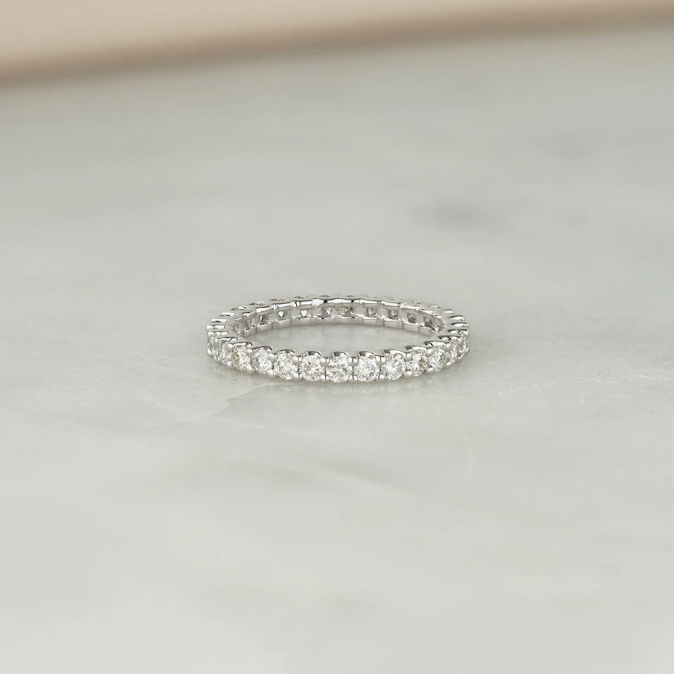 Eternity Ring Chloe Platinum Diamond 1.00ct H/Si