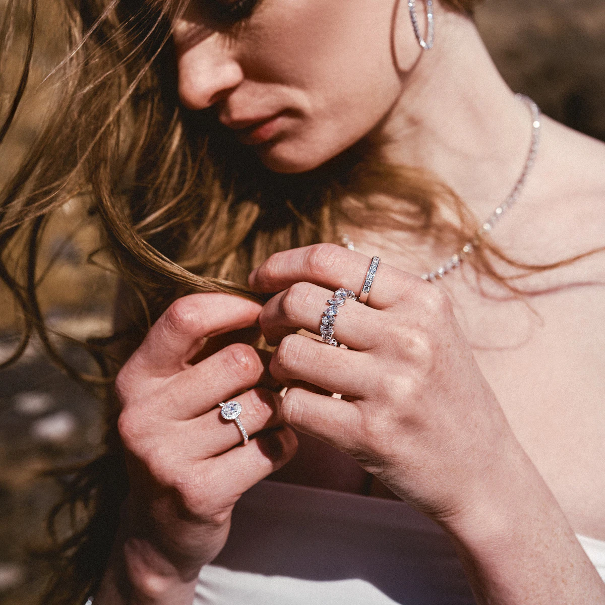 Lab Diamond Heritage Half Eternity Ring 0.50ct H/SI in 9K White Gold