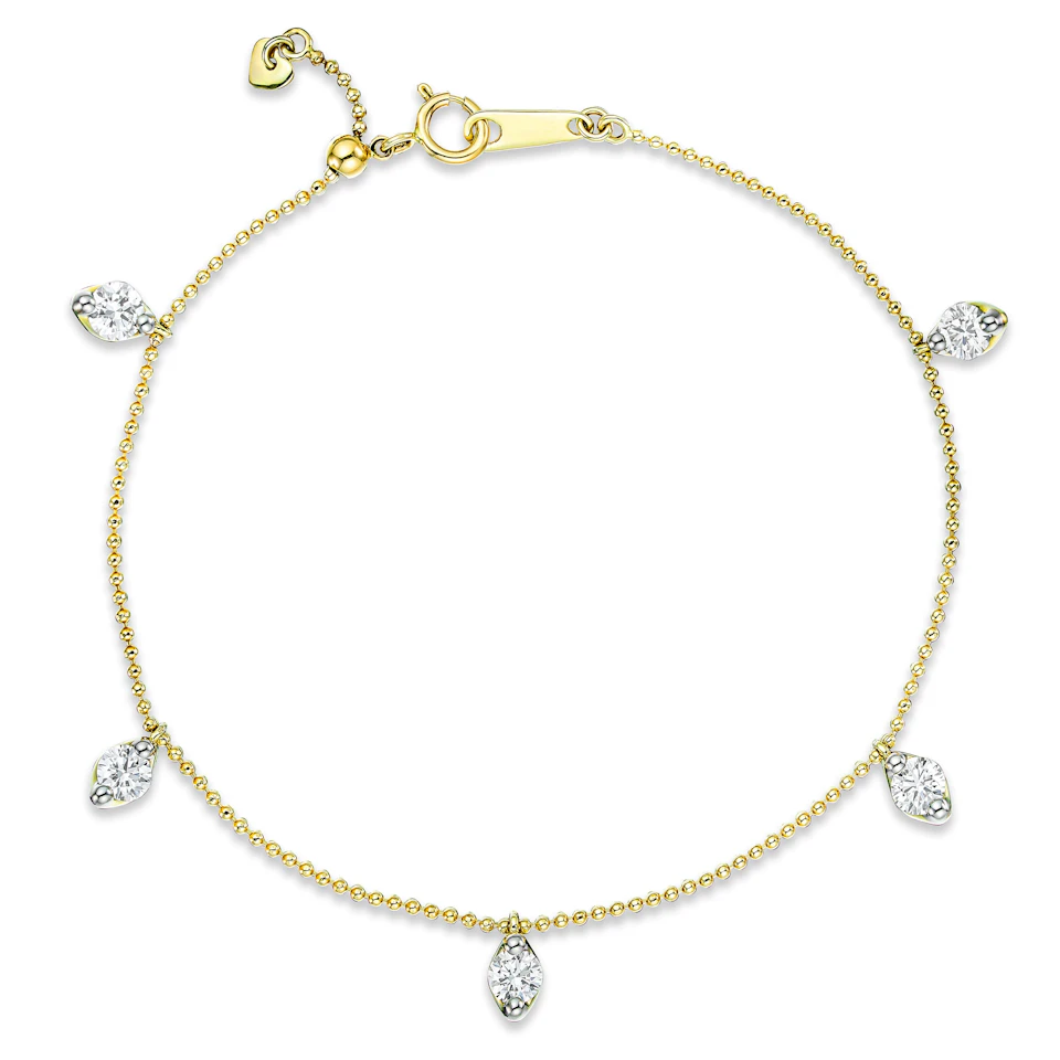 Vivara Lab Diamond Bracelet 1.00ct H/SI in 9K Yellow Gold
