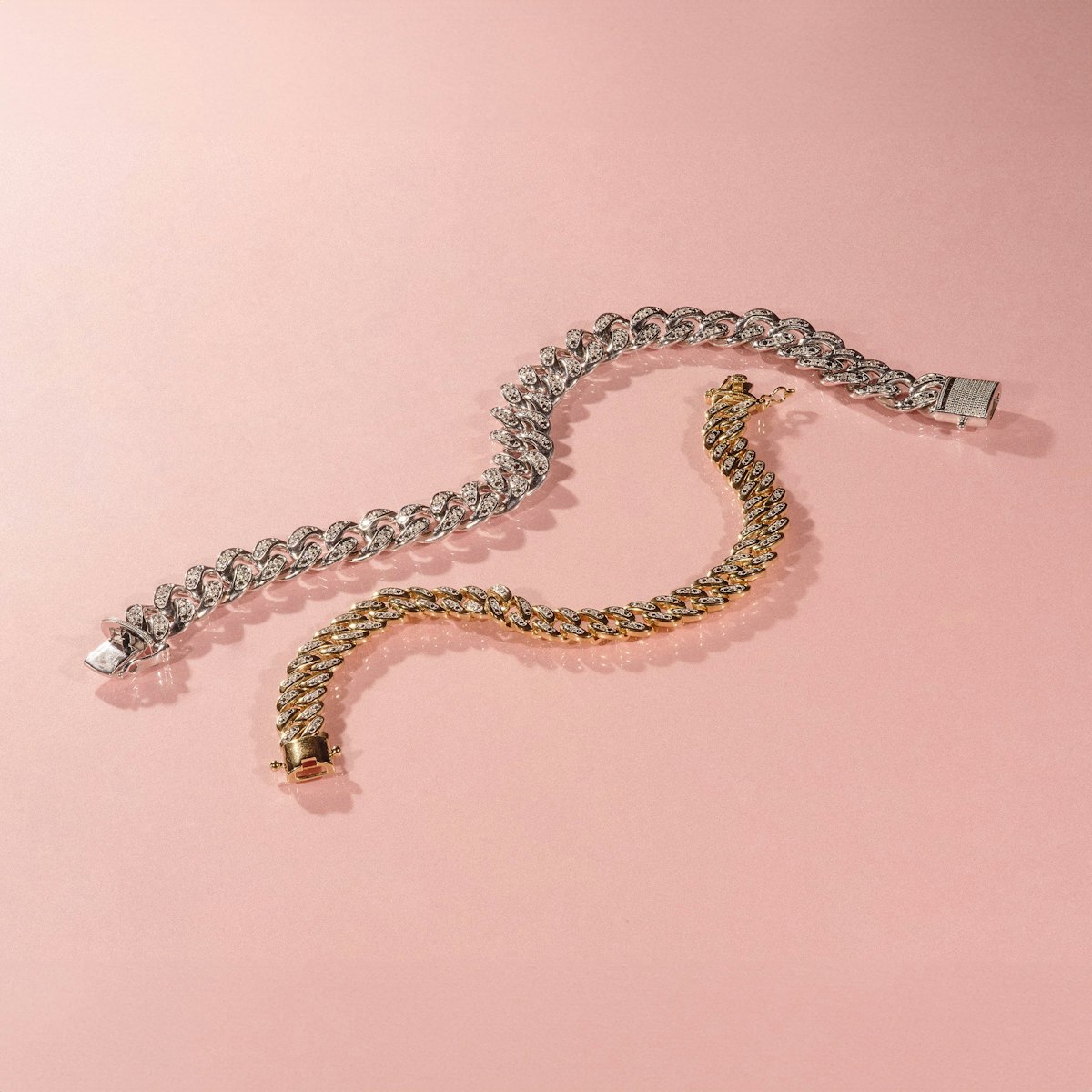 7 Inch Havana Cuban Lab Diamond Bracelet 0.40ct Cuban Lab Diamond Set in 18K Gold Vermeil